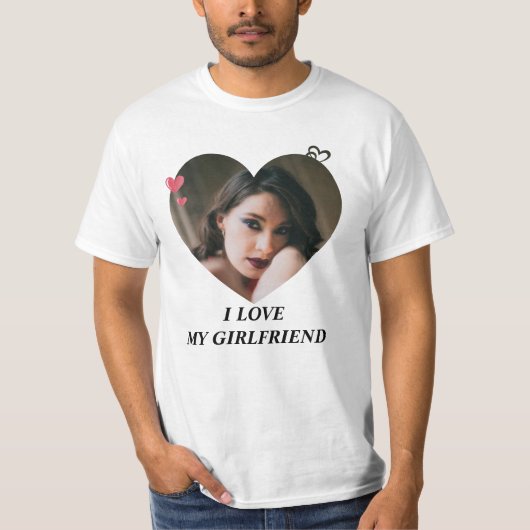 Romantisches GeschenkT-Shirt - I LIEBE MEIN FREUND T-Shirt (Vorderseite)