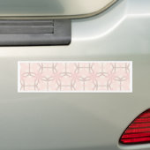 Romantisches Geschirr in Rosa Autoaufkleber (Auf Auto)