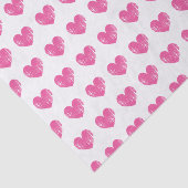 Romantisches Gewebepapier mit Vintag rosa Herzen Seidenpapier (Ausschnitt)