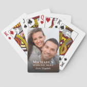 Romantisches Gewinnerhand-Foto Spielkarten (Rückseite)