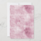 Romantisches Glam Pink-Brautparty Einladung (Rückseite)