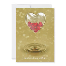 Romantisches Glasherzendesign