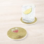 Romantisches Glasherzendesign Getränkeuntersetzer (Seite)