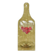 Romantisches Glasherzendesign Schneidebrett (Vorderseite)