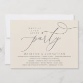 Romantisches Glück für immer nach dem Party, Hochz Einladung (Vorderseite)