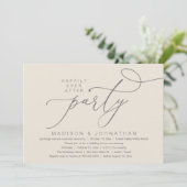 Romantisches Glück für immer nach dem Party, Hochz Einladung (Stehend Vorderseite)