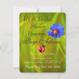 Romantisches Glück Ladybug Brautparty Destiny Einladung