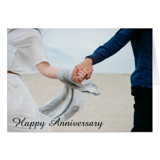 Romantisches glückliches Jubiläum - Paar Holding H (Vorderseite (Horizontal))