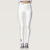 Romantisches Gold & Rotes Herz, das L in LGBTQ Leggings (Vorderseite)