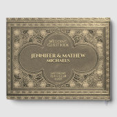 Romantisches Goldenes Antiquitätenbuch Gästebuch (Rückseite)