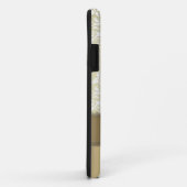 Romantisches goldenes Damast-Muster personalizable Case-Mate iPhone Hülle (Hinten/Rechts)