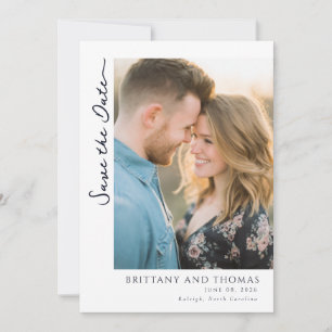 Romantisches goldenes digitales Foto Save The Date