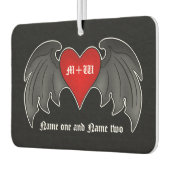 Romantisches Gotherherz | Valentine+Tag Autolufterfrischer (Links)