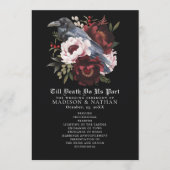 Romantisches Gotisches Hochzeitsprogramm für Wasse Programm (Vorderseite)