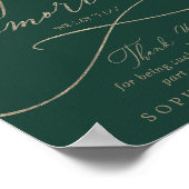 Romantisches Green Gold Morgen ich mache Probe Din Poster (Ecke)