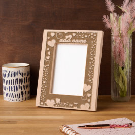 romantisches Grenzherz Geätzte Rahmen