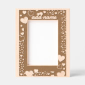 romantisches Grenzherz Geätzte Rahmen (Vorderseite)