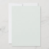 Romantisches grünes Blumenfoto Dankeskarte (Rückseite)