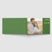 Romantisches grünes klassisches Foto Gästebuch (Voll)