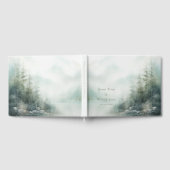 Romantisches grünes Wald Hochzeitsbuch Gästebuch (Voll)