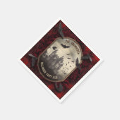 Romantisches Halloween-Party Dracula Vampire Castl Serviette (Ecke)