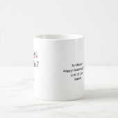 Romantisches Happy Valentine's Day Red Hearts Eleg Kaffeetasse (Mittel)