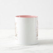 Romantisches Hasenpaar Personalisierter Valentinst Tasse (Zentrum)