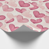 "Romantisches Herz-Geschenkpapier Geschenkpapier (Ecke)