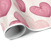 "Romantisches Herz-Geschenkpapier Geschenkpapier (Rolleneckpunkt)