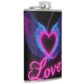 Romantisches Herz Liebe Flügel Papiertassen Flachmann (Rechts)