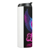 Romantisches Herz Liebe Flügel Papiertassen Thermosbecher (Nach links gedreht)