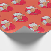 Romantisches Herz mit einem ungewöhnlichen Kupid Geschenkpapier (Ecke)