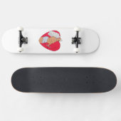 Romantisches Herz mit einem ungewöhnlichen Kupid Skateboard (Horizontal)