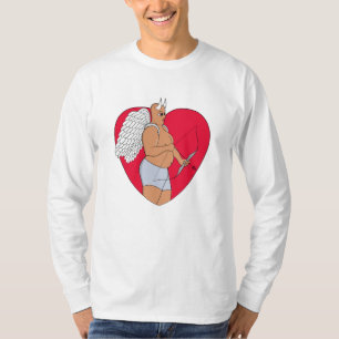 Romantisches Herz mit einem ungewöhnlichen Kupid T-Shirt