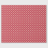 Romantisches Herz Muster-Papier Geschenkpapier (Flach)