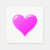 Romantisches Herz Napkins Serviette (Vorderseite)