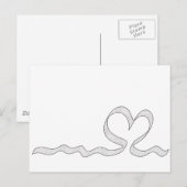 Romantisches Herz Postkarte (Vorne/Hinten)