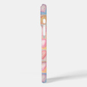 Romantisches HERZ Rosa LIEBE Kalligrafie Buchstabe Case-Mate iPhone Hülle (Rückseite / Links)