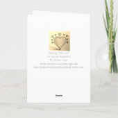 Romantisches Herz und kleine Lieben Feiertagskarte (Rückseite)