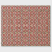 Romantisches Herz und Rose Design Geschenkpapier (Flach)