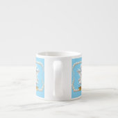 Romantisches Herzdesign Espressotasse (Rückseite)