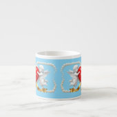 Romantisches Herzdesign Espressotasse (Vorderseite)
