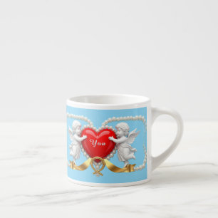 Romantisches Herzdesign Espressotasse