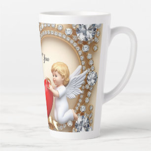 Romantisches Herzdesign Milchtasse