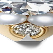 Romantisches Herzdesign Poster (Ecke)