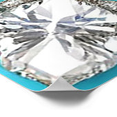 Romantisches Herzdesign Poster (Ecke)