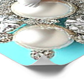 Romantisches Herzdesign Poster (Ecke)