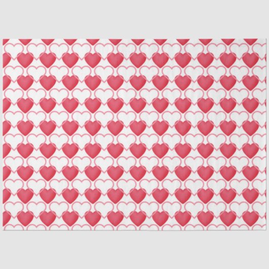Romantisches Herzinfarktpapier Seidenpapier (Vorderseite)