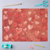 Romantisches Herzinfarktpapier Seidenpapier (Basteln)