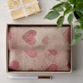 Romantisches Herzinfarktpapier Seidenpapier (Geschenk)